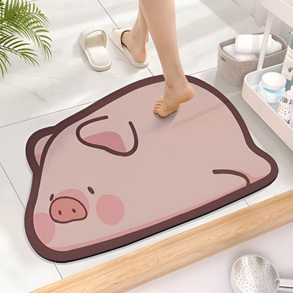 Animal Bathroom Mat Quick-Drying Bath Rug