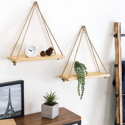 Hanging Rope Wall Shelves Home Decoration