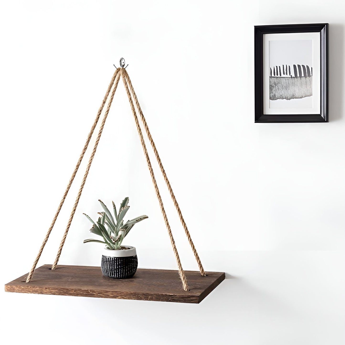 Hanging Rope Wall Shelves Home Decoration