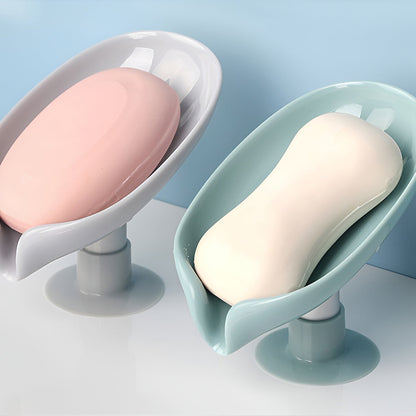 Suction Cup Soap Dish Leaf Shape Holder