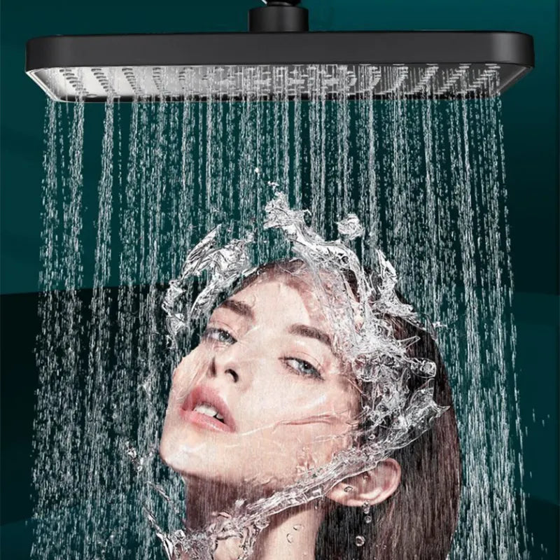 Rainfall Shower Head Large Flow Supercharge Rainfall Showerhead Bathroom Faucet Replacement Parts Home Hotel Shower Accessories